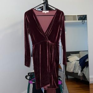 Loft Purple Velvet Dress